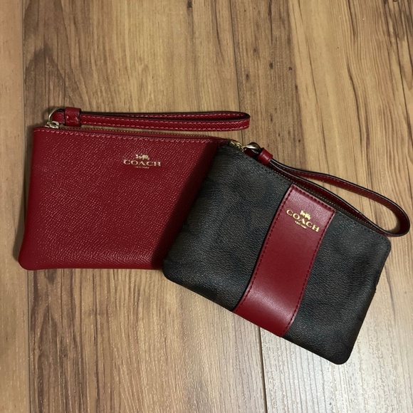 Set of two Coach corner zip wristlet wallets - Picture 1 of 5